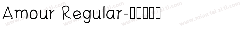 Amour Regular字体转换